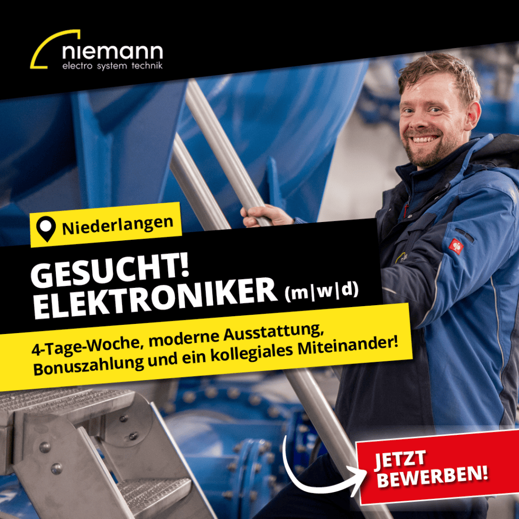 Social Media Recruiting Referenz_Niemann Elektriker Stellenangebot